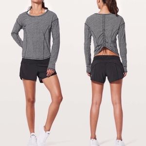 Lululemon On Pace Long Sleeve—Monochromatic Black
